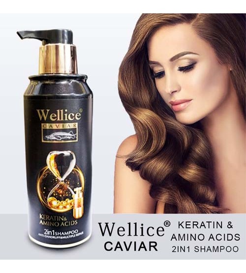Wellice Caviar Keratin & Amino Acids 2-in-1 Shampoo